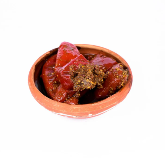 Lal Mirch ka Bharua Achar | Stuffed Red Chilli Pickle